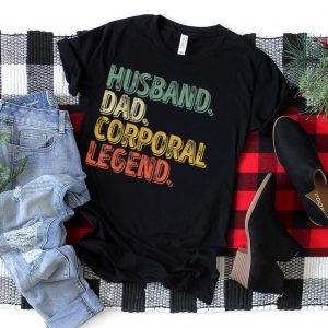 Mens Husband Dad Corporal Legend Shirt Funny Father's Day Gift T Shirt