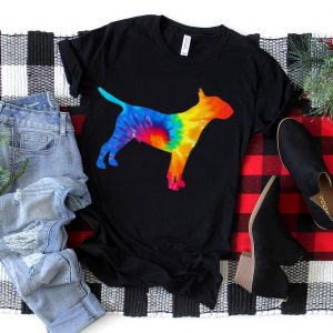 Bull Terrier Tie Dye Dog Mom Dad Pet Lover Cute T Shirt