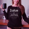21st Birthday Gift Italian Age 21 years old born in Italy T Shirt